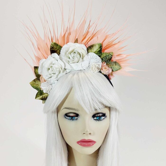 fascinator-divalicious-lilah-coral-pink-white