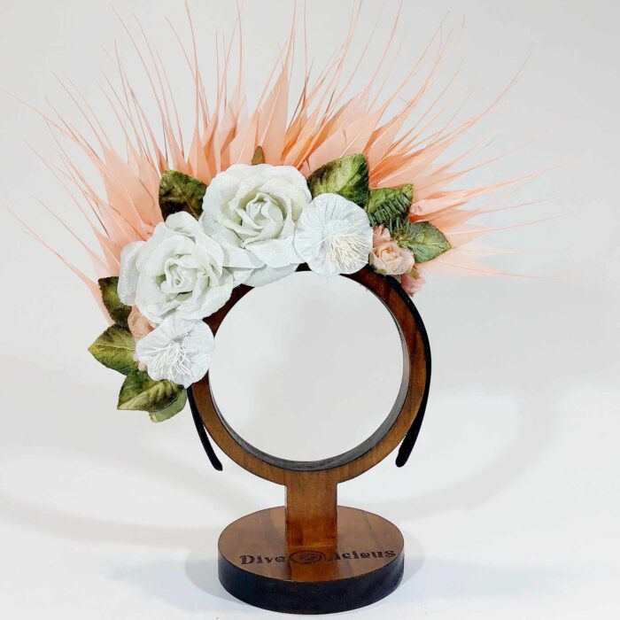 fascinator-divalicious-lilah-orange-sherbet-white