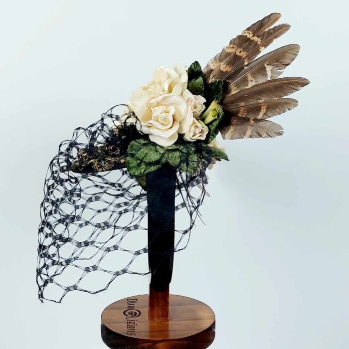 fascinator-divalicious-arabella-angel-black-cream-gold