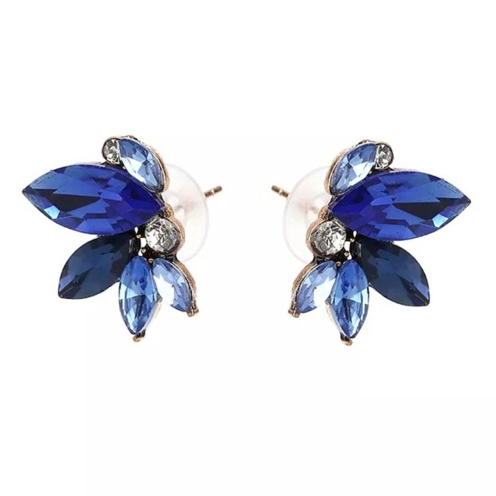 Crystal Earrings ‘Papillon’ | Royal Blue | Divalicious