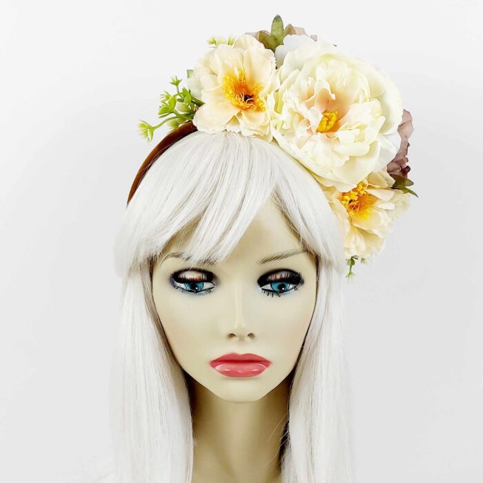 flower-headpiece-divalicious-vétiver-dusty-mauve-cream