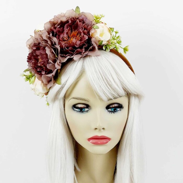 flower-headpiece-divalicious-vétiver-dusty-mauve-cream