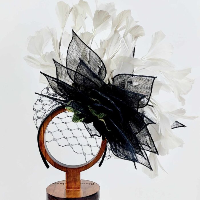 fascinator-divalicious-hope-flutters-grey-black