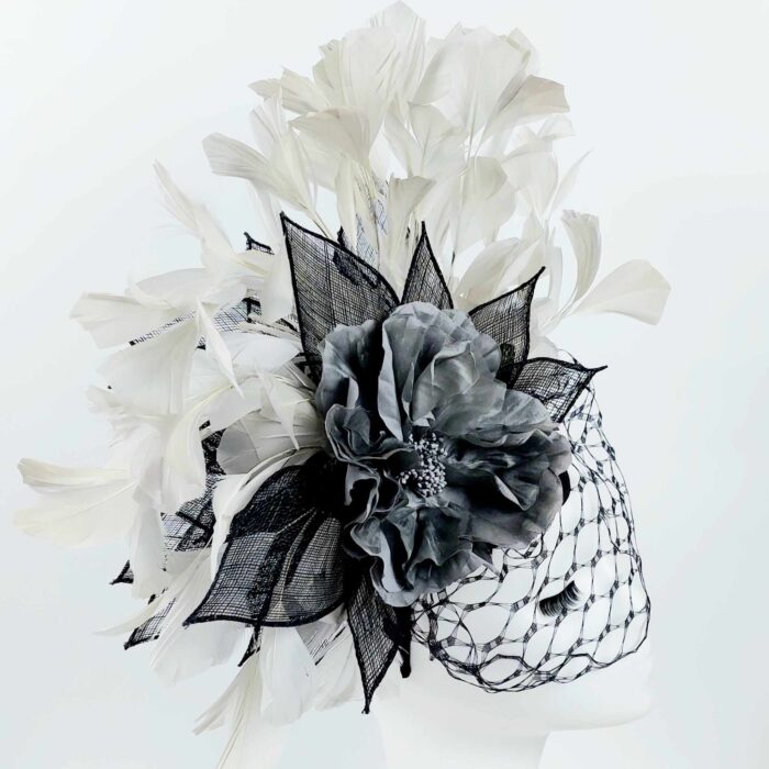 fascinator-divalicious-hope-flutters-grey-black