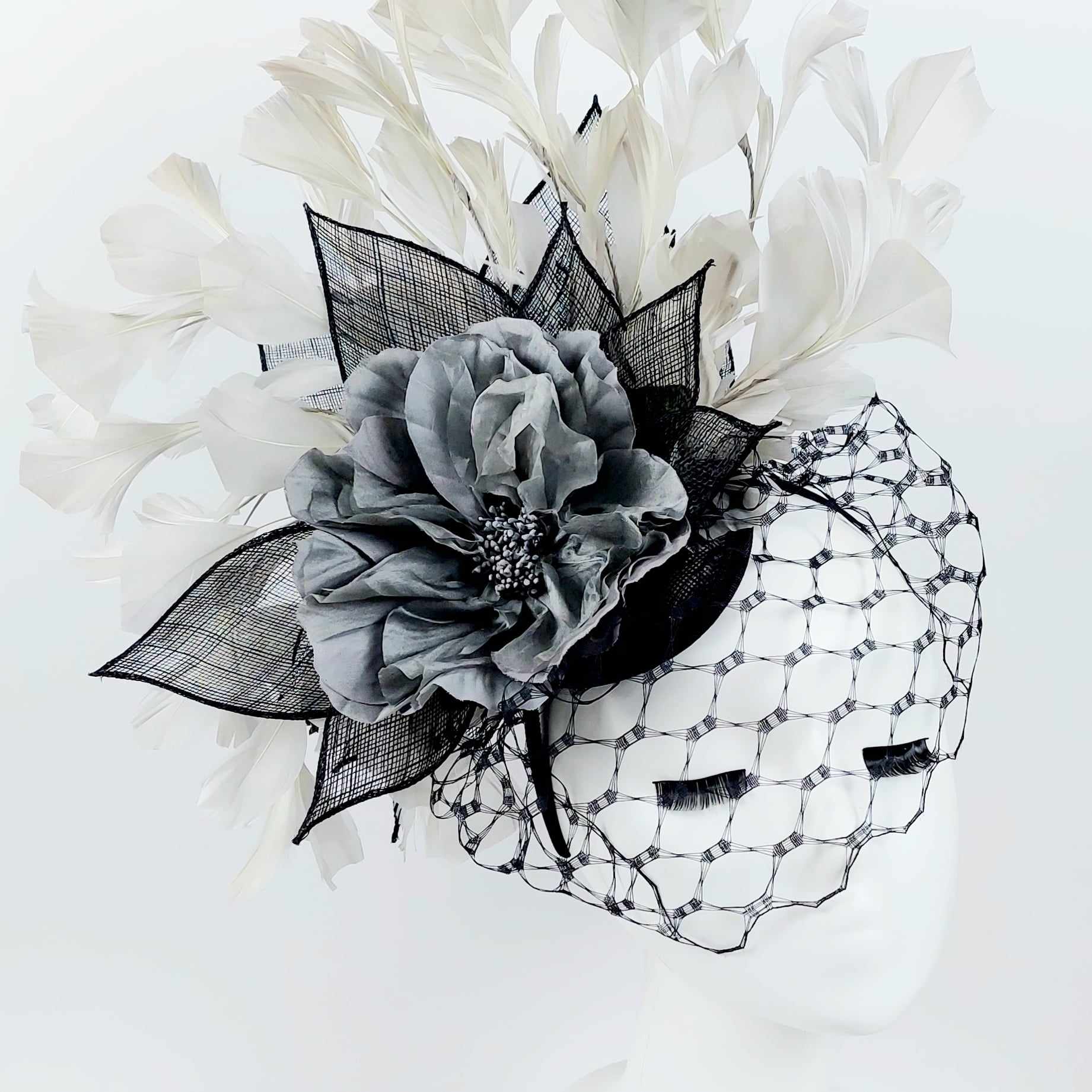 fascinator-divalicious-hope-flutters-grey-black