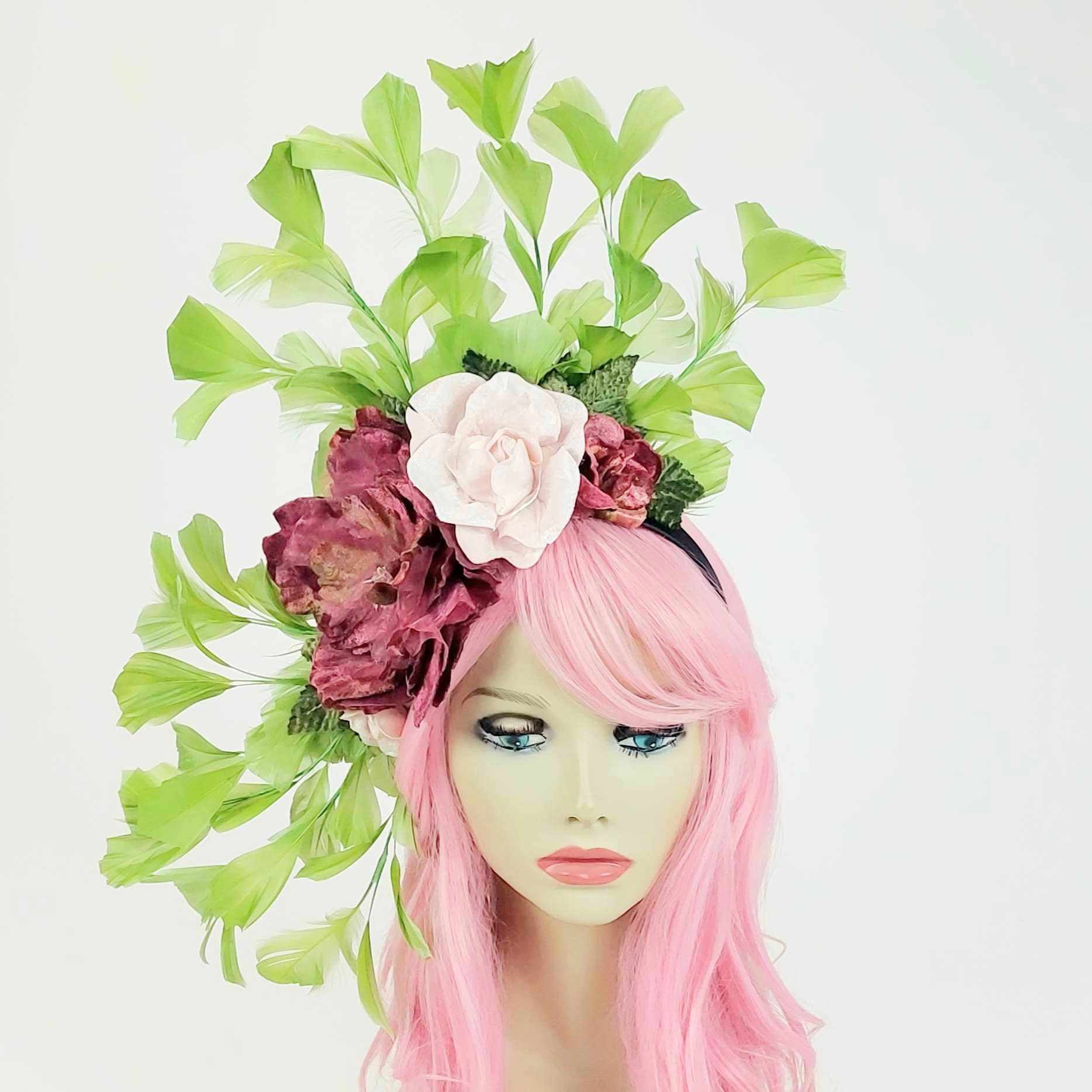 fascinator-divalicious-le-boudoir-de-jerry-burgundy-pink-green