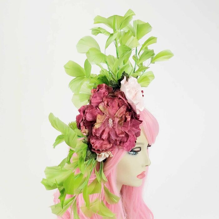 fascinator-divalicious-le-boudoir-de-jerry-burgundy-pink-green