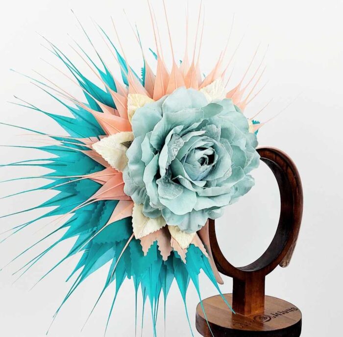 fascinator-divalicious-rose-de-palm-springs-mint-aqua-blue-coral-pink