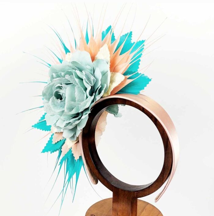 fascinator-divalicious-rose-de-palm-springs-mint-aqua-blue-coral-pink